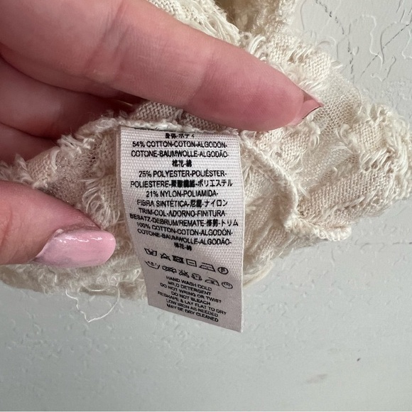 Free People Floral Textured Sheer Lace Pullover top - Picture 5 of 8